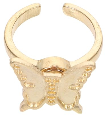 Milisten Bague Rotative Anti-stress Pour Garçon Et Filles, Alliage Réglable, Bague Dorée Légère, Jouet Bijou Décoration, Soulagement D’anxiété, Présent Ludique Et Portable