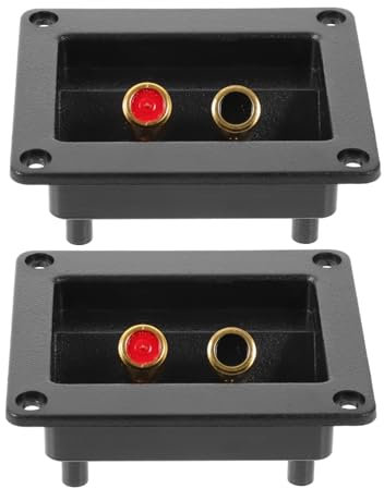 DIYEAH Terminali Connettori per Morsetti Altoparlanti Subwoofer 2 Pezzi, Piastra di Collegamento Altoparlante Professionale per Impianti Audio Domestici da Palco, Tazza Terminale