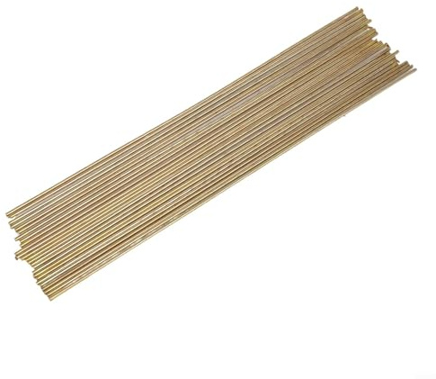 25PCS For Oxyacetylene Brazing Rods, Brass Welding Rods 250mm Long, for DIY and Metal Fabrication (2.0mm)