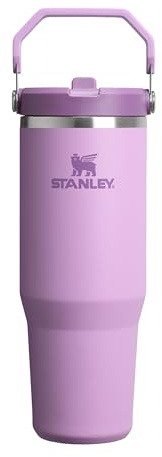 Stanley Flip Straw Tumbler 1.0 Gourde Avec Paille 0.89L - Froid Pendant 12 Heures - Gourde Isotherme - Sans BPA - Thermos Facile à Transporter - Va au Lave-Vaisselle - Lilac