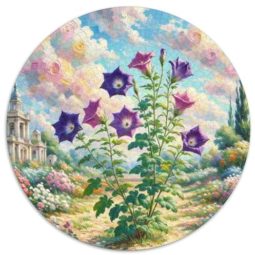 Ballon Blume Puzzle 1000 Teile Rund Fur Erwachsene Und Kinder Wildtiere Legespiel Geschicklichkeitsspiel Geschenk Fordernd Kleinkinder 1000pcs (67.5x67.5cm)