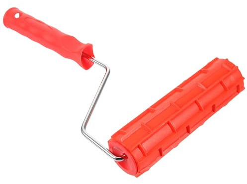 POPETPOP Rullo per Pittura a Rilievo in Gomma Manico, Rullo Strutturato per Decorazioni Murali Fai da Te, Strumento Riutilizzabile per Pareti, Mobili e Pavimenti, Resistente di Facile Utilizzo