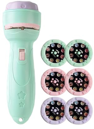 Projector Flashlights - Night Light Projector Flashlight | 40 Patterns Educational Night Light For 3+ Years Old Boys Girls Children Son Daughter Nursery Bedroom Wall Ceiling Kids Lamp Galaxy