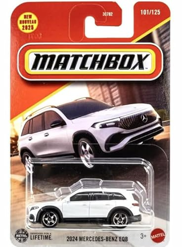 Matchbox 2024 Mercedes-Benz EQB [Weiß] 101/125, Neu für 2025! Druckguss-Spielzeugfahrzeug im Maßstab 1:64