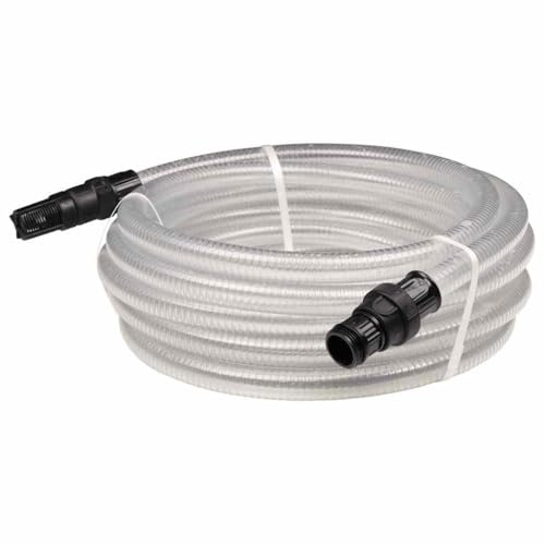 Lumanois Tubo Aspirazione con Connettori in PVC Trasparente 1 10 m PVC, Casa e Giardino,Prato e Giardino,Impianti di irrigazione,Tubi da Giardino, 2.3kg-151075
