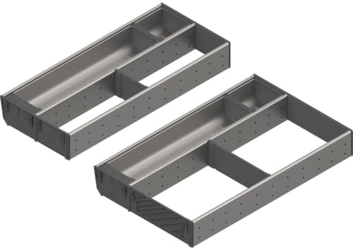 Blum Orga-Line Besteckeinsatz Facheinteilungs-Set KB 700-799mm, NL 500mm, grau