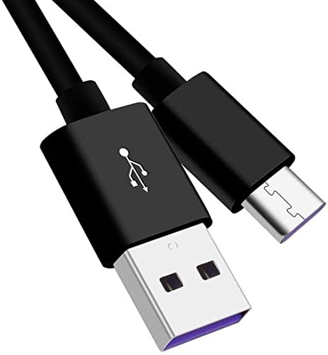 PremiumCord Cavo di Ricarica Rapida USB-C da 1 m, Ricarica Super Veloce 5 A, USB 3.1 Tipo C su Spina USB 2.0, Ricarica Rapida e Cavo Dati Adatto per dispositivi di Tipo C, Nero, 2 m