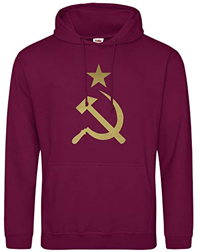 AkyTEX CCCP Sowjetunion Hoodie Kapuzenpullover Hoody Wappen Hammer Sichel