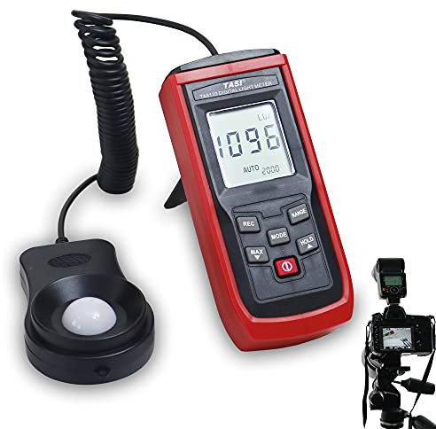 Digital Light Meter LUX Meter for Illuminom, Photography, Spectrom Measuring, Range 0-200,000 Lux, Lux/FC Unit, Used for Photography, Office, Laboratory, Stage, Planting