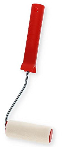 Farbrolle Velour 4mm mit Bügel 10 cm Maler Rolle Walze Farbe Lack Epoxid Polyester Harz