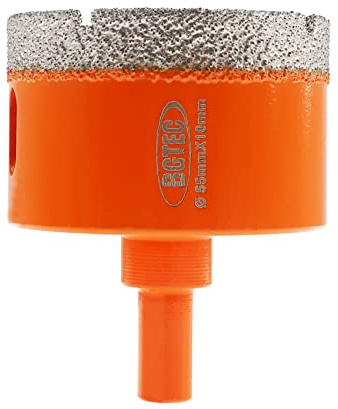 BGTEC Diamond Core Drill Bits, 55mm Triangle Shank Hole Saw Drill Bits for Ceramic Porcelain Tile Marble Granite Stoneware Quartz Vacuum Brazed Diamond Drill Bit 65mm Length