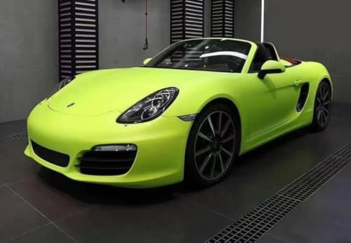 Speedwerk-Motorwear 3D Fluoreszenz Folie Neon Gelb Seidenmatt, Auto Wrapping Luftkanäle 0,5m x 1,52m