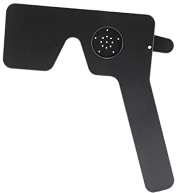 Smallterm Professional Ophthalmic Lorgnette 17 Pinhole Black Plastic Vision Test Eye Occluder