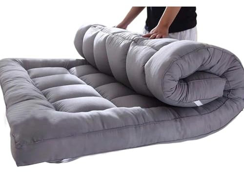 ZSMFCD Verdickte Bodenmatratze, Japanische Futon-Matratze, Rollmatratze, Tragbare Roll-Up-Tatami-Matratze, Volle Größe, Twin, Full, Queen, King
