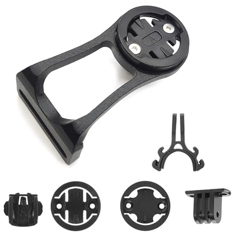 KMRDND Fahrrad Computer Halterung für Garmin Edge 130, 530, 540, 800, 830, 840, 1000,1030,1040 Plus, Edge Explore 2 Fahrradcomputer, auch für GoPro-Kameras und Lampe (Aluminiumlegierung)