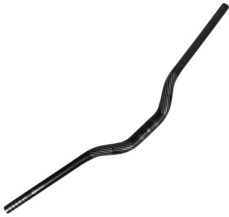 FIFTY-FIFTY MTB styre 31,8 riser, cykelstyre, aluminiumlegering cykelstyre, mountainbikestyre 31,8 mm diameter 780 mm bred (svart, 50 mm ris)