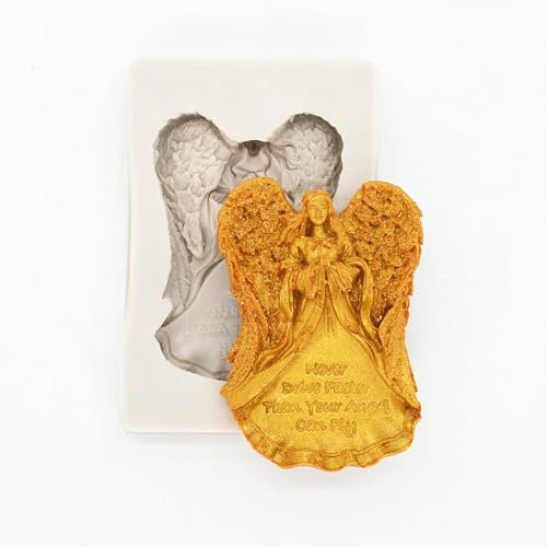 Epoxidharz-Formen, 7 x 4,6 x 1,3 cm, Silikonform, Flügel, Engel, Küche, Harz, Backwerkzeug, Dessert, Spitze, Dekoration, Zubehör für Kuchen, Schokolade, Fondant