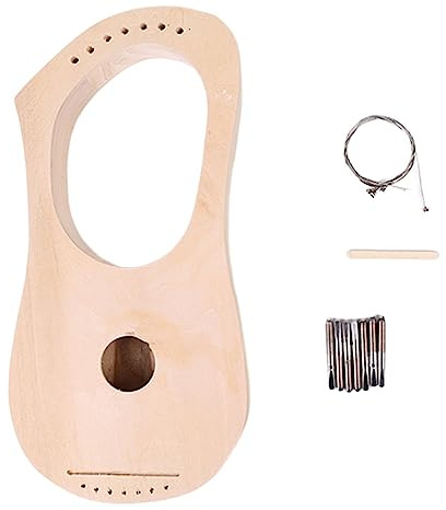 7-saitige Harfe, 7-saitiges DIY-Set, antike 7-Metall-Saiten-Leier, für Anfänger