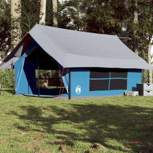 Homgoday Campingzelt 5 Personen Trekkingzelt Familienzelt Wasserdicht Campingzelt Zelt für Camping Picknick Wandern Blau Wasserdicht