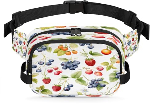 Sac Banane Fruits Frais, Sac Ceinture étanche, Sacs à bandoulière pour Femmes et Hommes, Cadeaux de Vacances