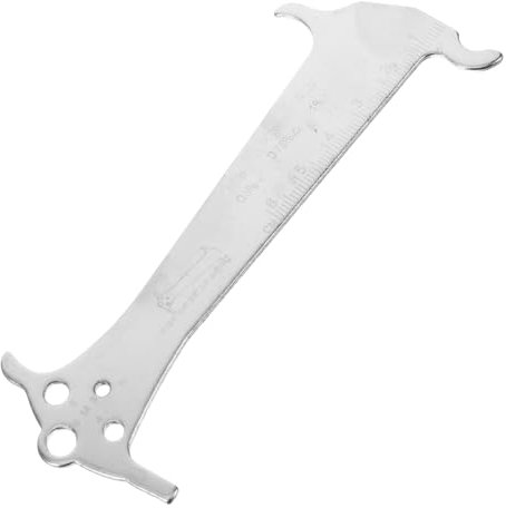 TOYANDONA Portable Chain Measurer Bike Chain Gauge Wear Measurement Cycling Repair Checker Accurate Sizing