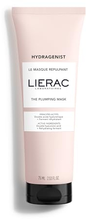 Lierac - Hydragenist - Masque Repulpant Hydratant - Enrichi en Acide Hyaluronique - Soin Visage qui Redonne Volume et Éclat - Format 75ml - Convient à toutes les Peaux, même Sensibles