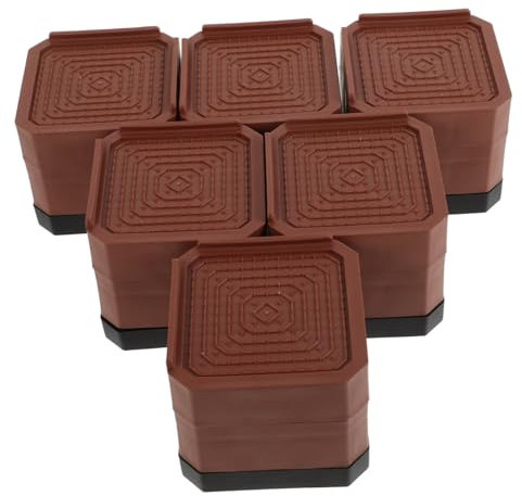 SHINEOFI 6pcs Slip Silent Mat for Washer Machine Furniture Risers for Sofas Kitchen Unit Feet Pad