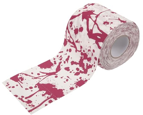 HEALEEP Papel Higiénico de Halloween con Estampado de Manchas de Decoración Creativa para Baños y Fiestas de Terror Rollo para y Temáticas Espeluznantes