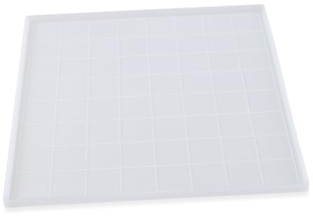 NUOBESTY Moule à Échecs en Silicone Blanc pour Résine Époxy, DIY
