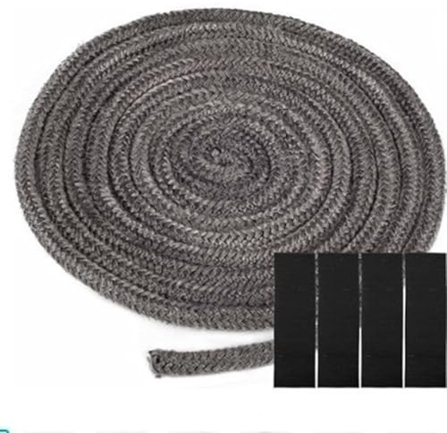Mastic résistant à haute température de 2 mètres pour un fonctionnement efficace des poêles (10 mm x 2 m)