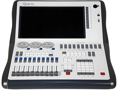 XNZJHPP Professional Lighting Controller, 14.1 Inch Quartzs Console, 2048 Channels DJ Light Console, Built-in 4 Output Ports, for Editing Program of Stage Lighting Runing