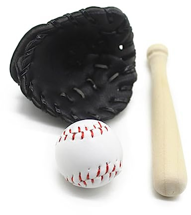 Set di mazza da baseball e palla da baseball per neonati, accessori per servizi fotografici per bambini in posa per mazza da baseball appena nata