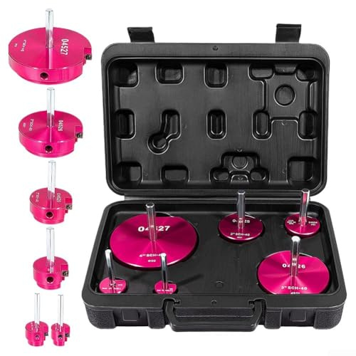 Kit de escariador de tubería de plástico PPR de 6 piezas para limpiar cemento residual en tuberías de agua de drenaje, bordes de corte de carburo, se adapta a accesorios de PVC ABS de 0.75 a 4