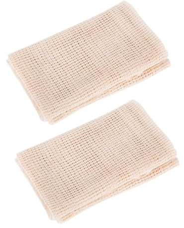 ANDRESLAD 2pcs Cotton Steamer Pads Non-Stick Dumplings Pads Square Home Dim Sum Steaming Cloth for Bamboo Steamers