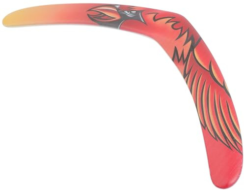 Alasum Boomerang Sportif pour Adultes en EVA Rouge Volant de Plein Air Sûr et Solide pour Jeux Compétitifs et Loisirs Extérieurs – 1 Pièce