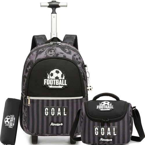 ZBAOGTW Girls Backpacks with Wheels Rolling Backpack for Kids 8-12 Rolling Backpack for School Girls Boys