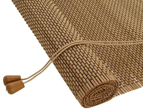 vidaXL Estor Enrollable Marrón 50 x 220 cm Bambú