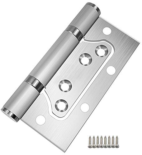 Cerniere per Porta 2 Pezzi In Acciaio Inox Con Cuscinetti a Sfera Per Porte di Casa, Porte della Stanza, Argento