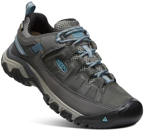 KEEN Women's Targhee 3 Waterproof Hiking Shoe, Magnet Atlantic Blue, 5.5 UK