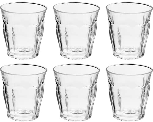 Duralex Set de Verres Picardie 200 ml Verre Transparent 6 Unités