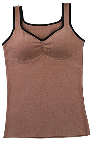 Gilet Da Pesca Gilet Imbottito Gilet Invernale Senza Maniche Gilet Velluto Senza Cuciture Con Imbottiture Per Il Petto, Gilet Caldo Invernale Da Donna Autoriscaldante Più Velluto, Gilet In Cotone Da D
