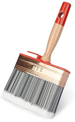 Nutmanel Flächenstreicher 30x120mm, Malerpinsel, 1pcs Lasurpinsel,Perfekt für große Flächen, Für große Flächen, Öl, Lasur, Beizen, Lacke, Acryl, Kreidefarbe, Lasurpinsel Holz außen, Ölpinsel Holz