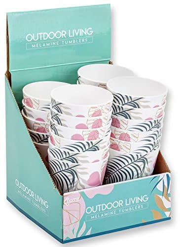 VFM - Tropical Melamine 325Ml Tumbler - Outdoor Living - Pack of 6