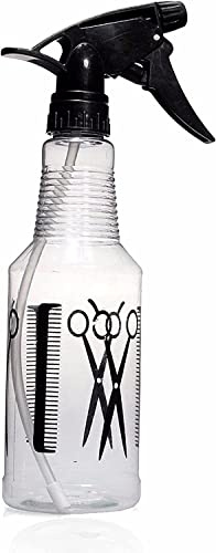 Spray Bottle Trigger Water Spray Bottle Misting Plastic Spray Bottle- 500ml, Hairdressing Water Bottle, Refillable Barbershop Hair Salon Bottle Adjustable Nozzle (Pack of 1)