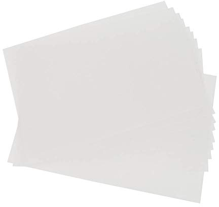 Yuecoom 10 Stück Schrumpffolie, 20 X 29 cm, 0,3 Mm, Transparent, Wärmeschrumpfbare Folie, Farbstift, Handbemalt, Individuelle DIY-Materialien(Fine-Durchscheinend)
