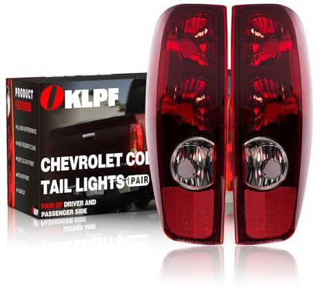 OKLPF Rear Brake Tail Light Compatible With 2004-2012 Chevy Colorado GMC Canyon Replace GM2800164 GM2801164,Replacement Red Taillight Assembly,Included A Luxurious Box,Driver and Passenger Side