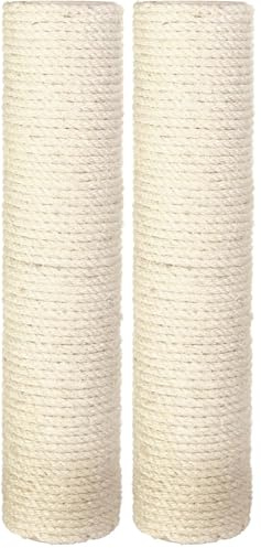 Trixie 43991 Ersatzstamm, Sisal, ø 9 × 40 cm, Natur (Packung mit 2)