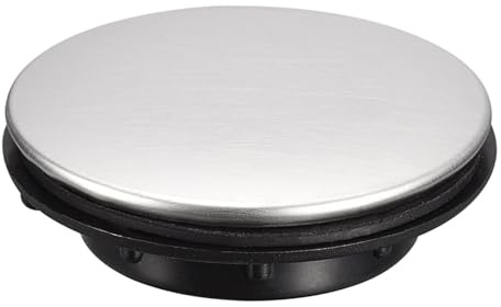 sourcing map Faucet Hole Cover Brushed Stainless Steel, Sink Tap Hole Cover for Kitchen Countertop Counter Space, 1 Pack (1.1 to 1.4 Inch in Diameter)