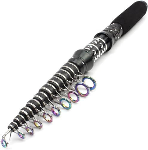 ELzEy Teleskop-Angelrute, Carbon-Teleskop-Angelrute, Karpfenrute, Reiserute, Outdoor-Angelrute (Size : 2.4 m), 9619