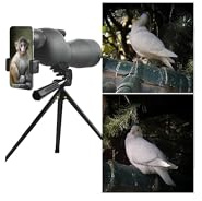 Fulluky Spektiv - Ultra HD 25-75X60 Teleskop, Dual Focusing ED, wasserdichtes Spektiv FMC Objektiv-BAK4 Prisma mit Tragetasche Stativ für Jagd Vogelbeobachtung Wildlife Scenery (Schwarz)